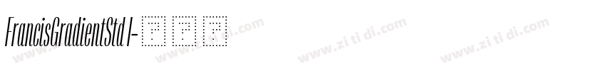 FrancisGradientStd I字体转换